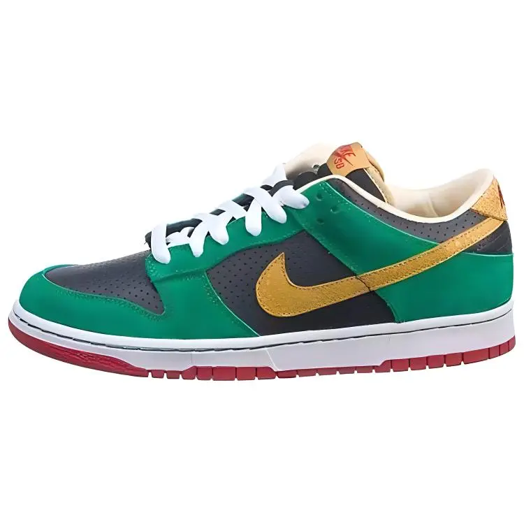 Nike Dunk SB Low top Skateboard Shoes Men's Black Green