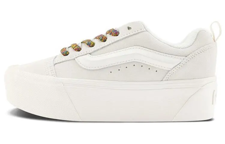 Vans Knu Stack White Multi-Color Laces Women's