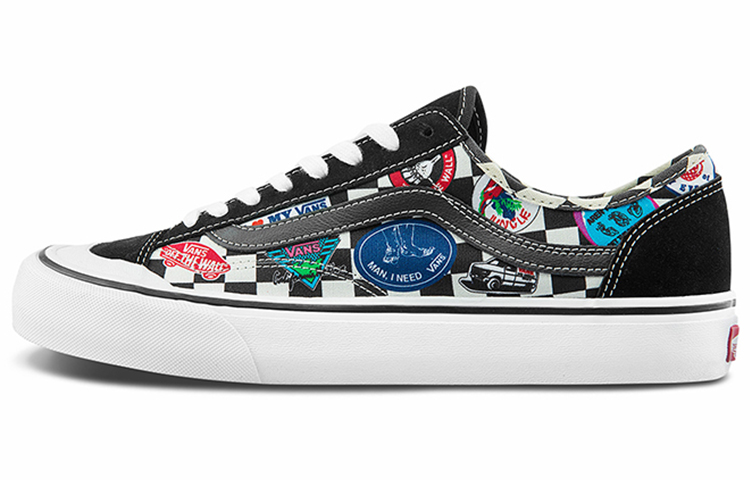 Vans Style 36 Colour Printing Shoes Black MULTI COLOR