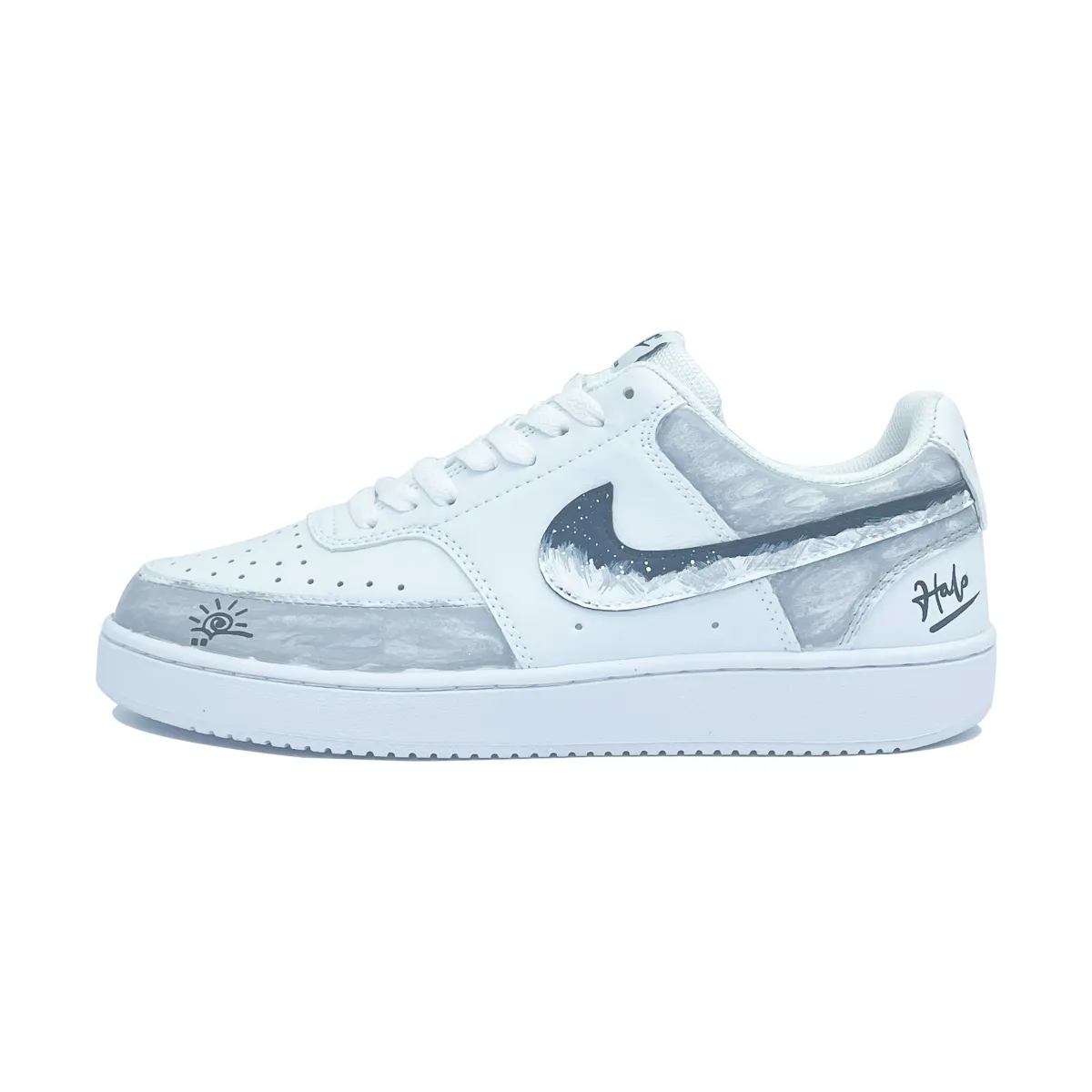 Nike Court Vision 1 Solar Messenger Abrasion Resistant Abrasion Resistant Low top Skateboard Shoes Unisex