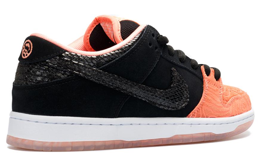 Кеды Nike Dunk SB Premier Fish Ladder (черно-розовые) — фото 3