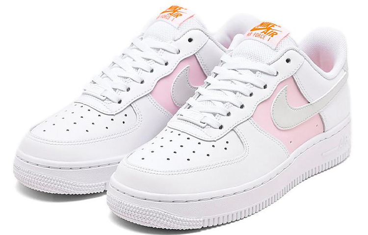 Женские кроссовки Nike Air Force 1 07 SE Premium Casual (бело-розовые) — Белыйрозовый — фото 2