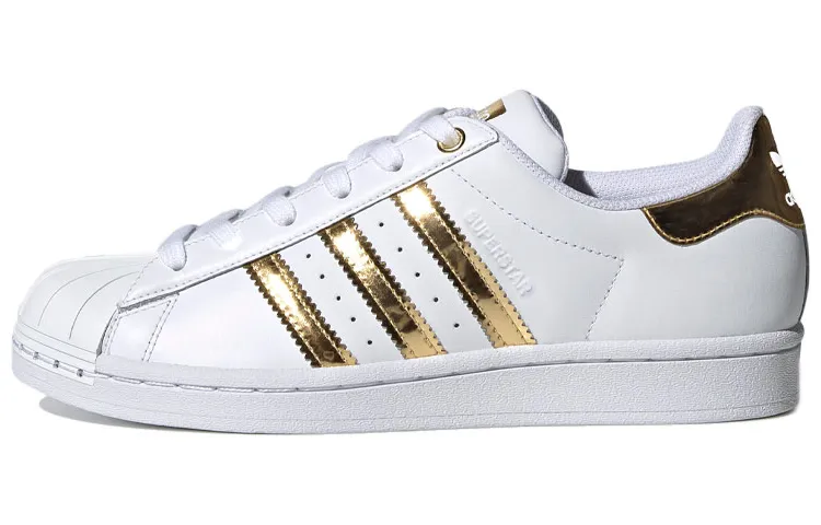 Adidas Originals Superstar Metal Toe Comfortable Coverage Abrasion Resistant Low top Skateboard Shoes Women's