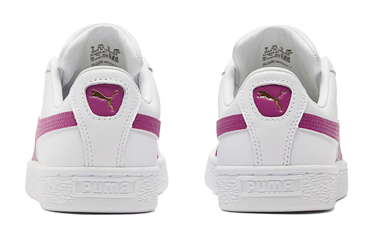 Кеды PUMA Basket Classic Xxi (бело-фиолетовые) — фото 5