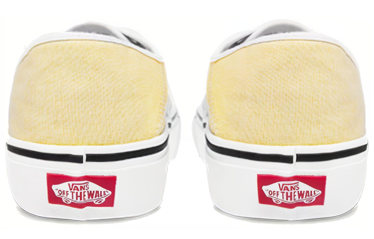 Женские кеды Vans Authentic (желто-белые) — фото 5