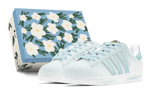 Adidas Originals SUPERSTAR Lightweight Low top Skateboard Shoes Unisex Blue White