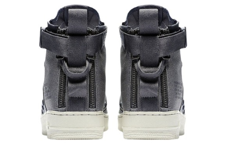 Мужские кроссовки Nike Air Force 1 Dark Grey (темно-серые) — 深灰色/深灰色/浅骨 — фото 5