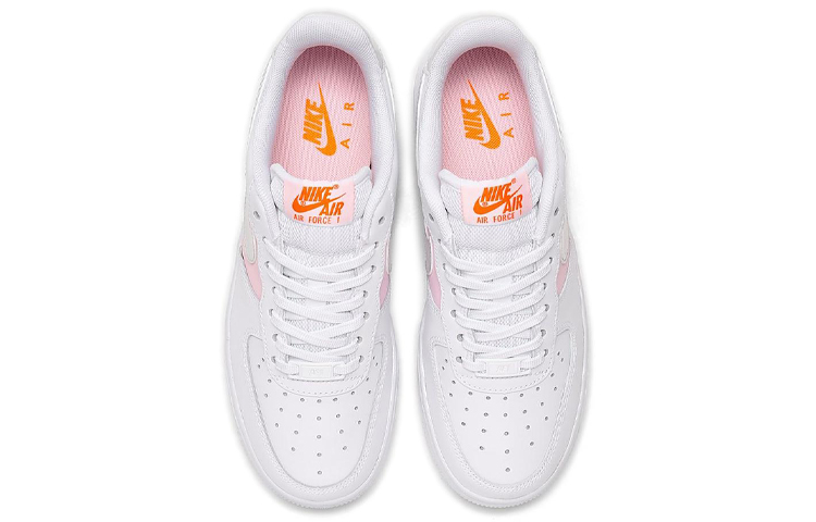 Женские кроссовки Nike Air Force 1 07 SE Premium Casual (бело-розовые) — Белыйрозовый — фото 3