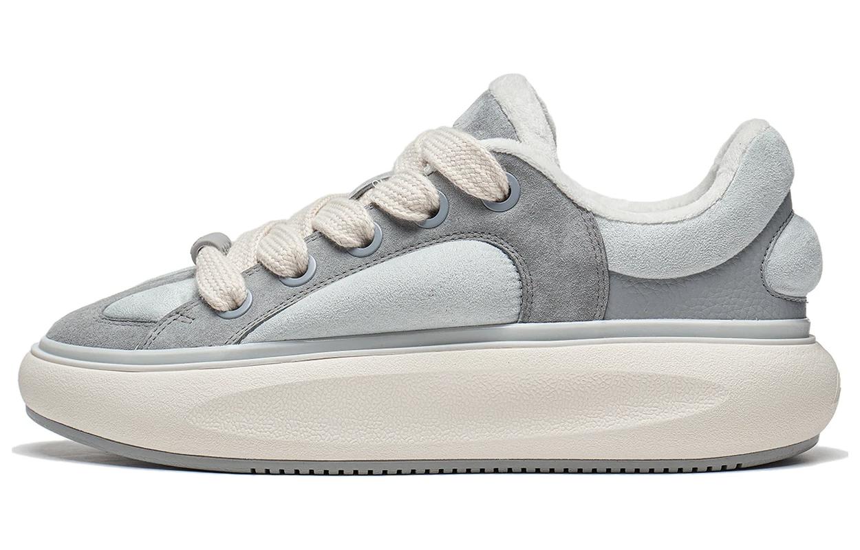 Li Ning Yun You C4D Comfortable Slip Resistant Low top Skateboard Shoes Women's Gray