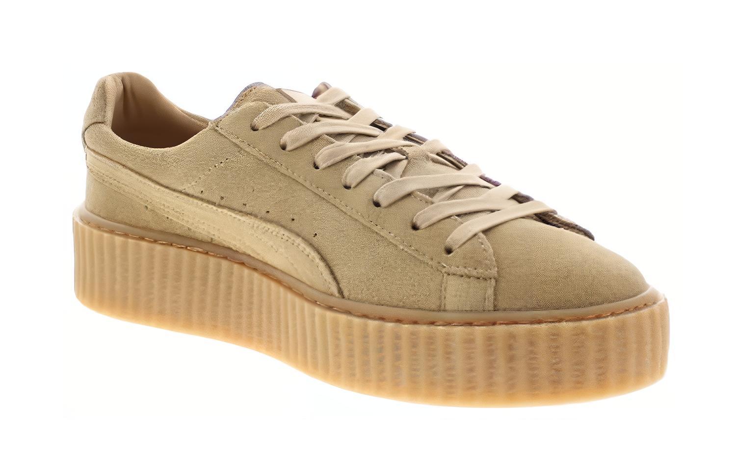 Кеды PUMA Suede Creeper Rihanna Fenty (бежевый) — фото 2