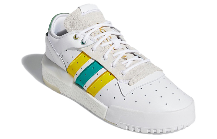 Кеды adidas Rivalry Rm Low (бело-зеленые) — фото 3