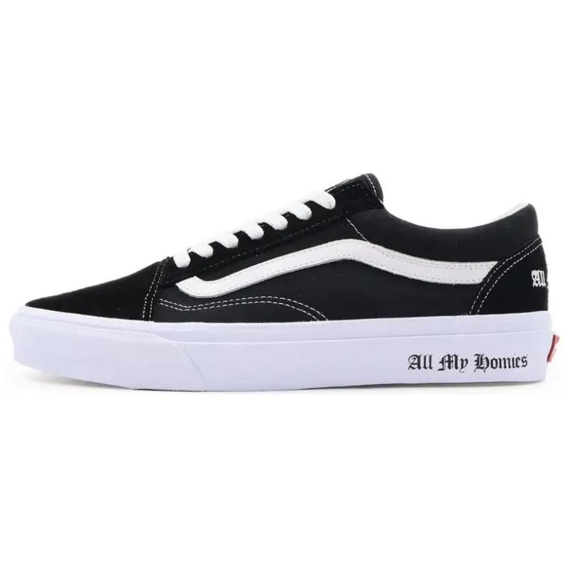 All My Homies x Vans Old Skool Cushioning Abrasion Resistant Cushioning, Wear Resistant Low top Skateboard Shoes Unisex