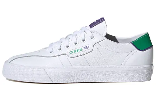 Adidas Originals Love Set Super Slip Resistant Low top Skateboard Shoes Men's White Green Purple