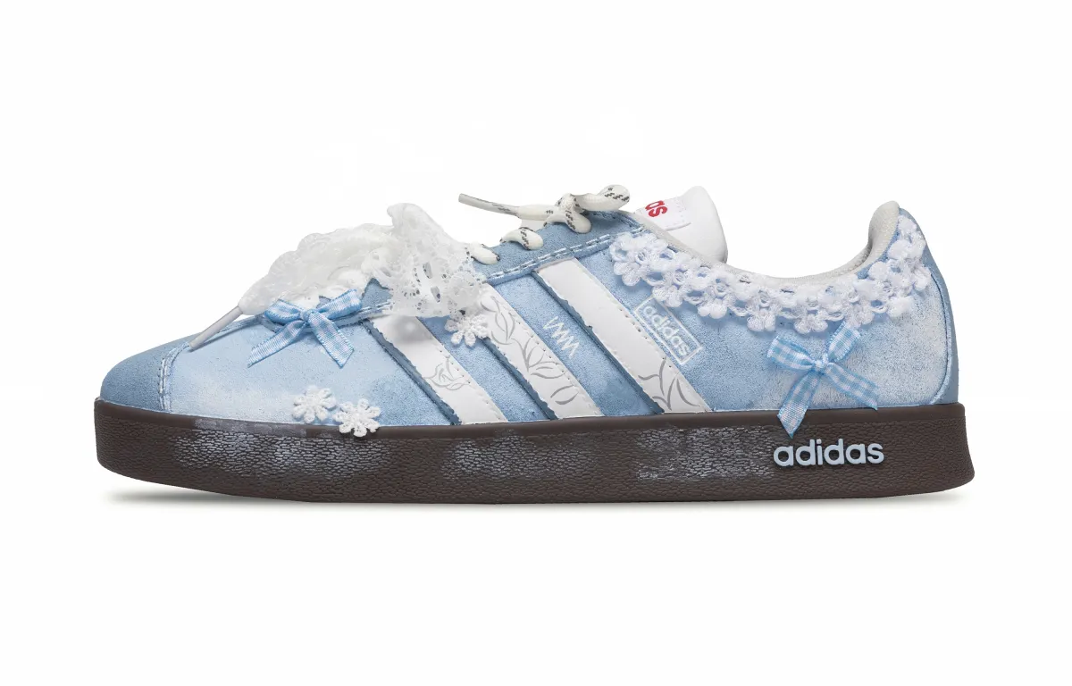 Adidas Ice Blue Sea Salt, Cool Innovation Space Abrasion Resistant Lightweight Wear resistant And Lightweight Low top