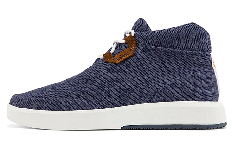 Timberland Skateboard Shoes Men's Mid Top Blue/White