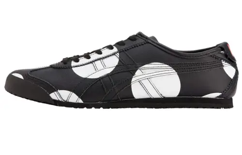 Disney x Onitsuka Tiger MEXICO 66 Polka Dot Low top Skateboard Shoes Unisex Black White