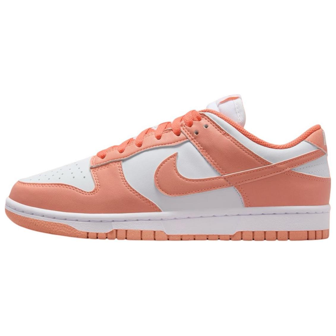 Женские кроссовки Nike Dunk Low "Light Wild Mango" (бело-оранжевые)