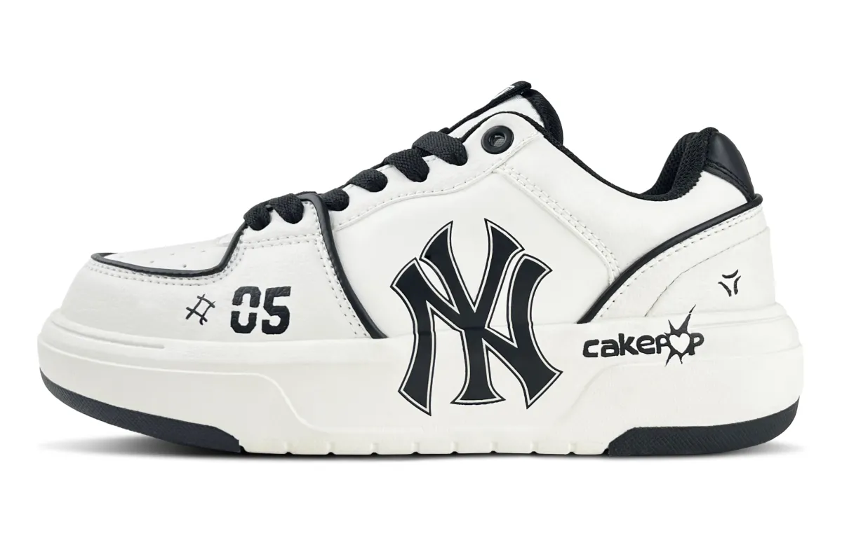 MLB Chunky Liner Zero Five Lightweight Low top Skateboard Shoes Unisex Black White