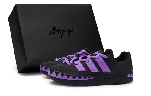 Adidas Originals Adimatic 811 Manufacturing, Jade Sea Mystery Purple, Special Shoe Box Low top Skateboard Shoes Unisex