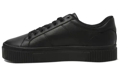 FILA Coat Deluxe Abrasion Resistant Low top Skateboard Shoes Unisex Black Korean Style