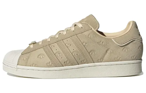 Adidas Superstar 'Allover Debossed Trefoils - Savanna'