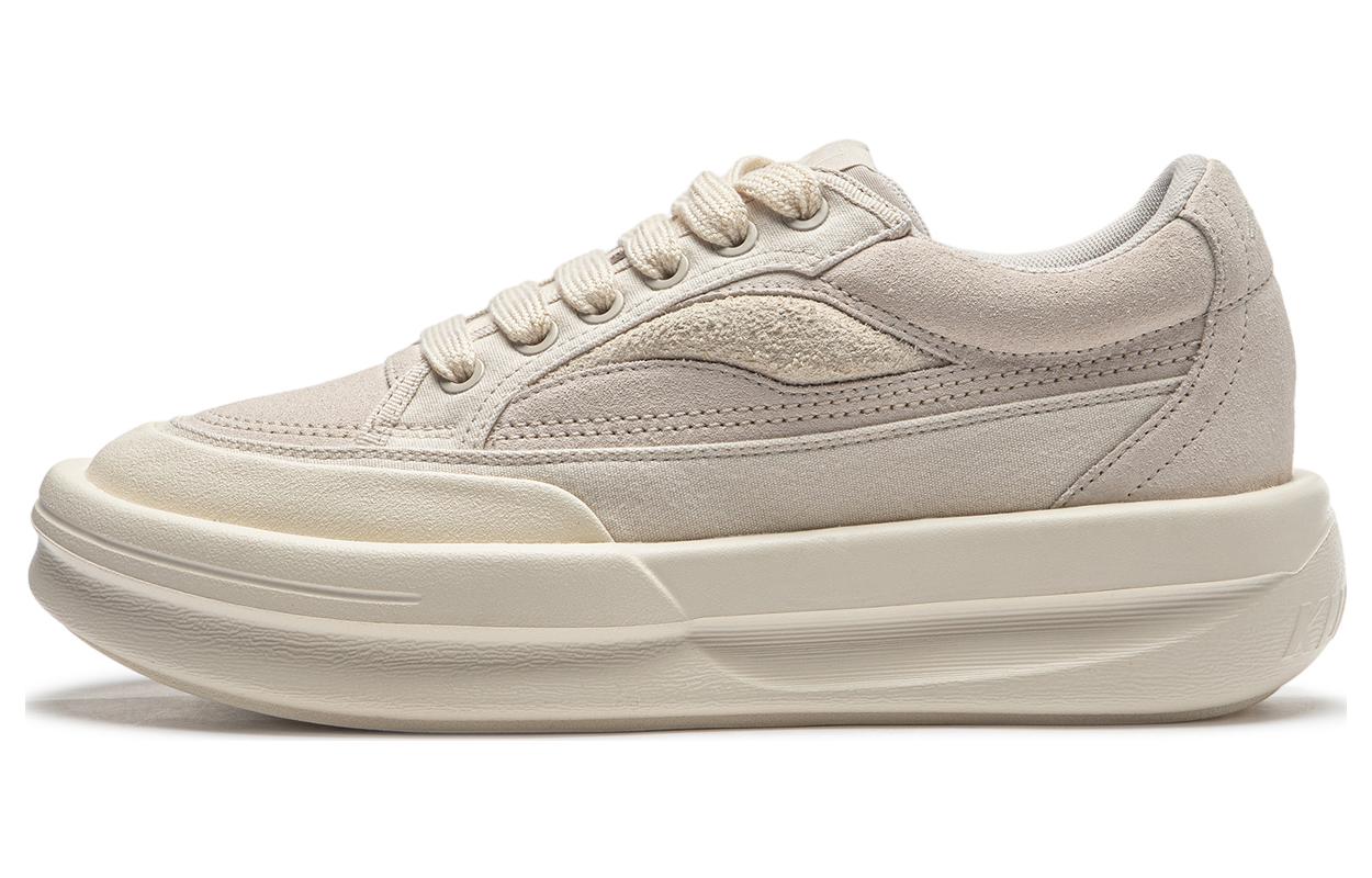 Li Ning Kungfu YANG Low top Skateboard Shoes Unisex Ecru