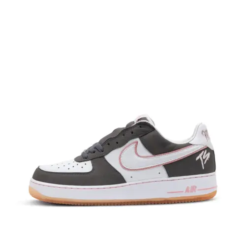 Terror Squad x Nike Air Force 1 Casual Skate Shoes Cushioning Lightweight Low top Skateboard Shoes Men's Gray White