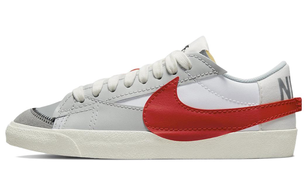 Мужские кеды Nike Blazer Low '77 Jumbo (бело-красно-серые)