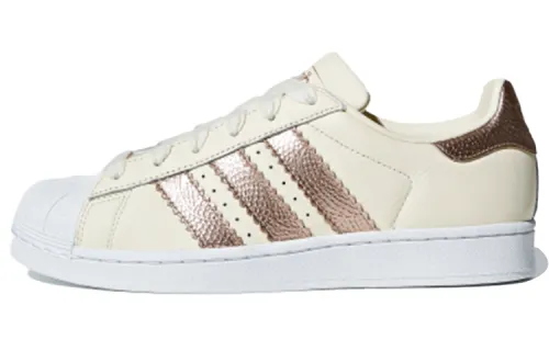 Adidas Originals SUPERSTAR Low top Skateboard Shoes Women's Copper Gold Alloy
