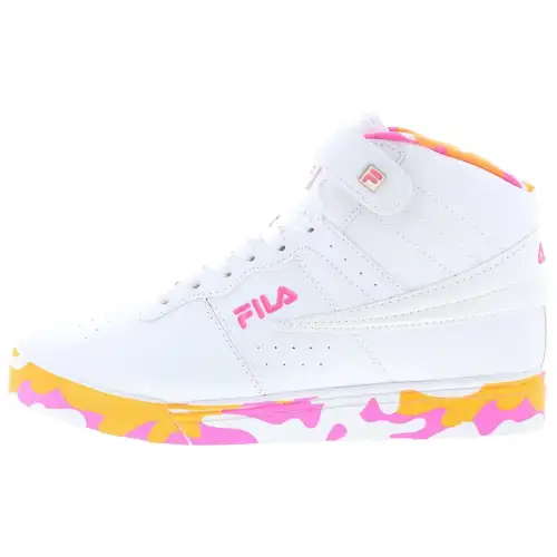 FILA Vulc 13 High top Skateboard Shoes Women's White Pink