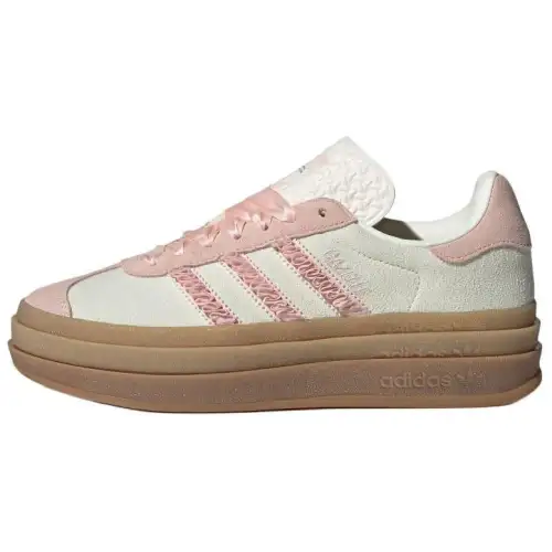 Adidas Originals GAZELLE BOLD Comfortable Low top Skateboard Shoes Women's Ivory White