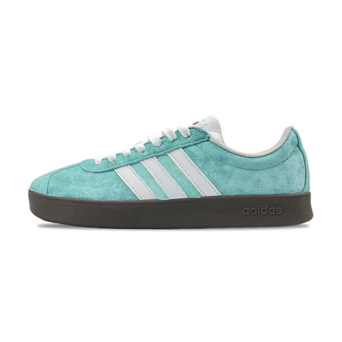 Adidas Vl Court Slip Resistant Abrasion Resistant Low top Skateboard Shoes Unisex Green White