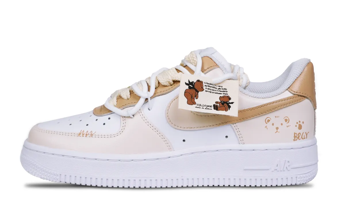 Nike Air Force 1 Air Force 1 Slip Resistant Lightweight Breathable Moisture Wicking Low top Skateboard Shoes Women's
