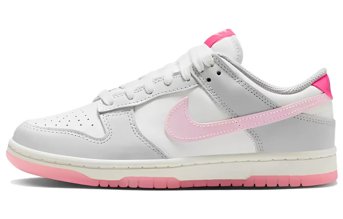 Nike Dunk 'Summit White & Pink Foam' Fashion Low top Skateboard Shoes Women's Pink White