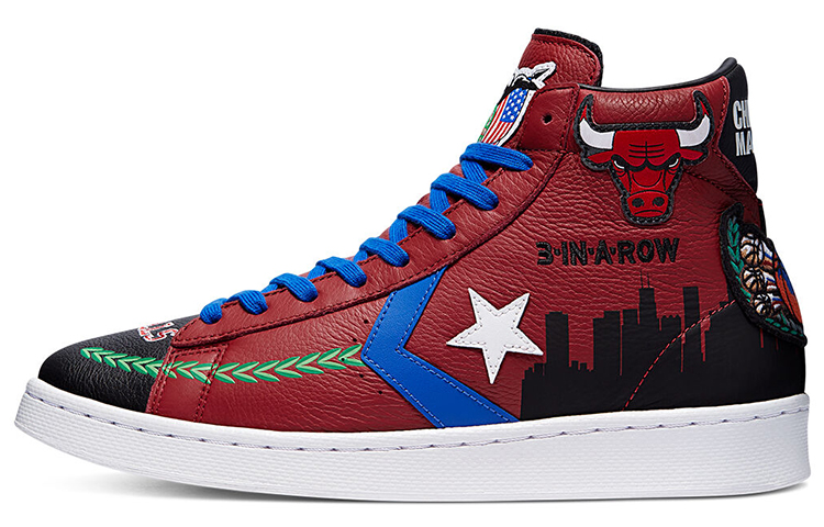 Pro Leather Chinatown Market x Pro Leather Converse High 'Bulls Championship Jacket'
