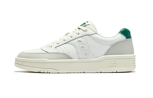 Saucony CROSS JZ Cushioning Coverage Low top Skateboard Shoes Unisex White Gray Green