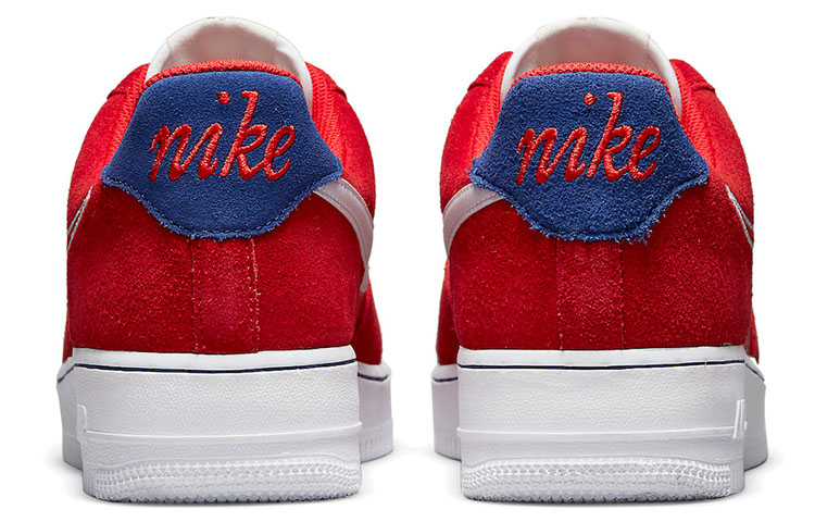 Мужские кеды Nike Air Force 1 "First Use" (красно-синие) — фото 5