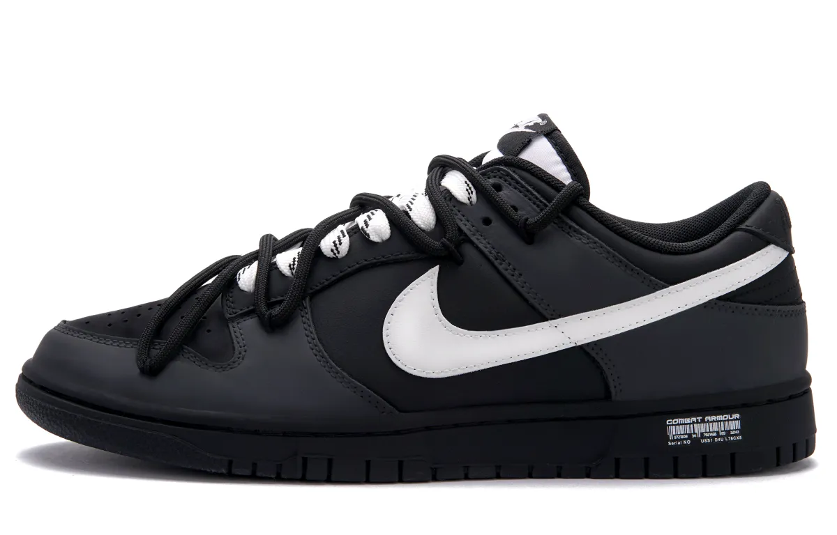 Nike Dunk Low-top Skateboard Shoes Unisex Black White