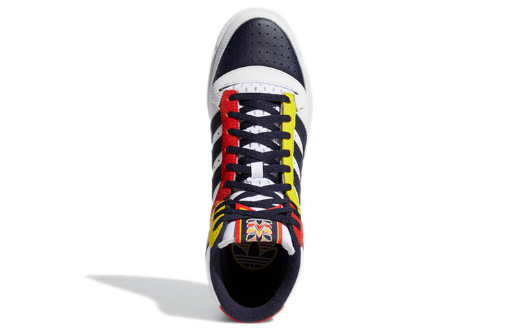 Мужские кеды adidas Top Ten RB (бело-сине-желто-красные) — Белый / синий / жёлтый / красный — фото 5