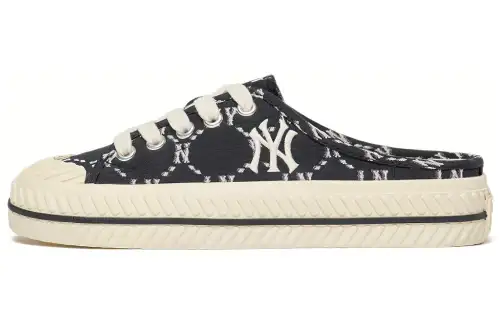MLB Playball Mule Low top Skateboard Shoes Unisex Black