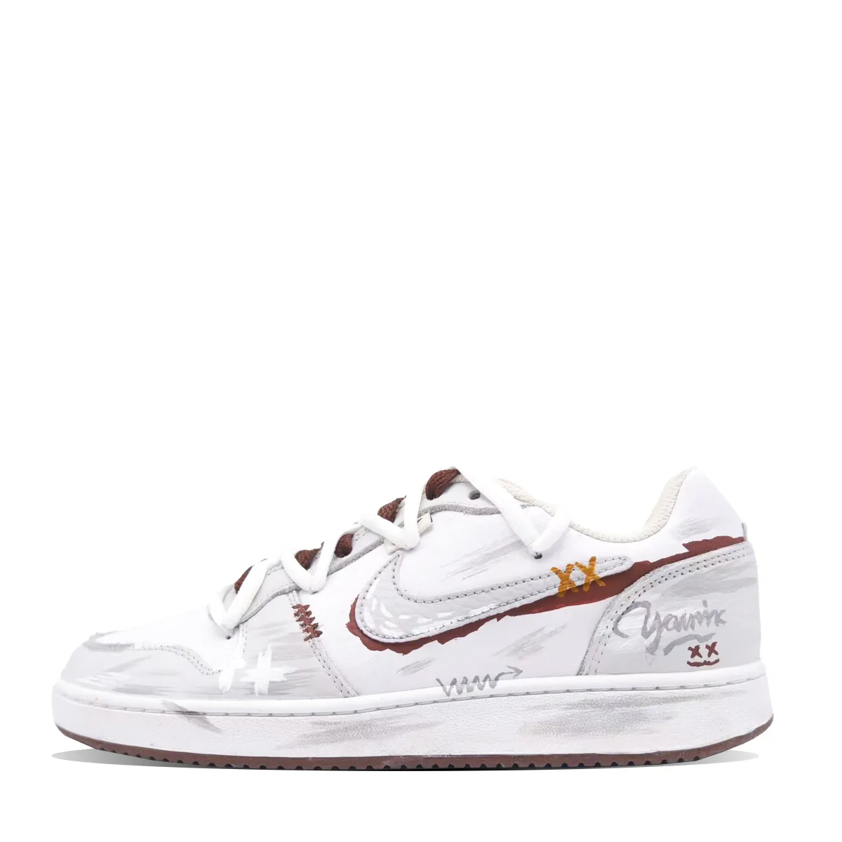 Nike EBERNON Mischievous Ghost Abrasion Resistant Abrasion Resistant Low top Skateboard Shoes Men's