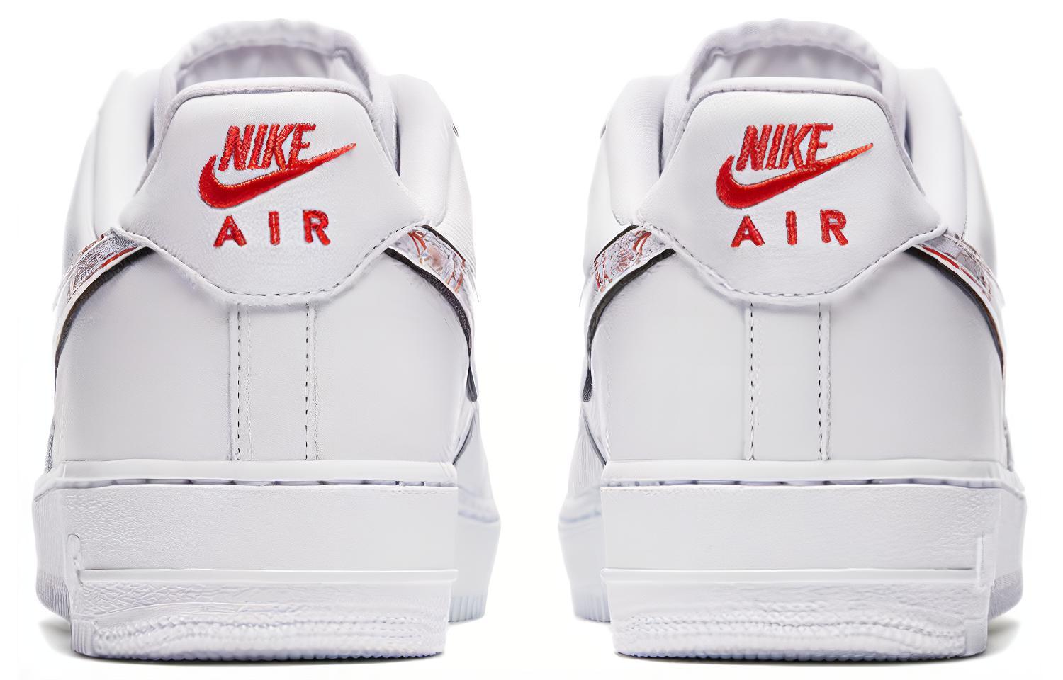 Кеды Nike Air Force 1 07 LNY QS (белые с принтом) — фото 5