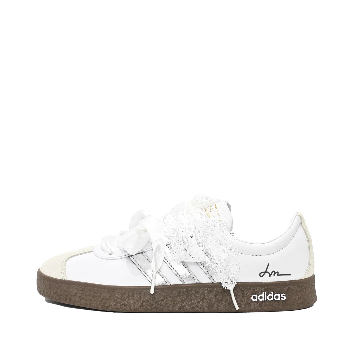 Adidas VL COURT 2.0 Ballet Coverage Low top Skateboard Shoes Unisex Silver