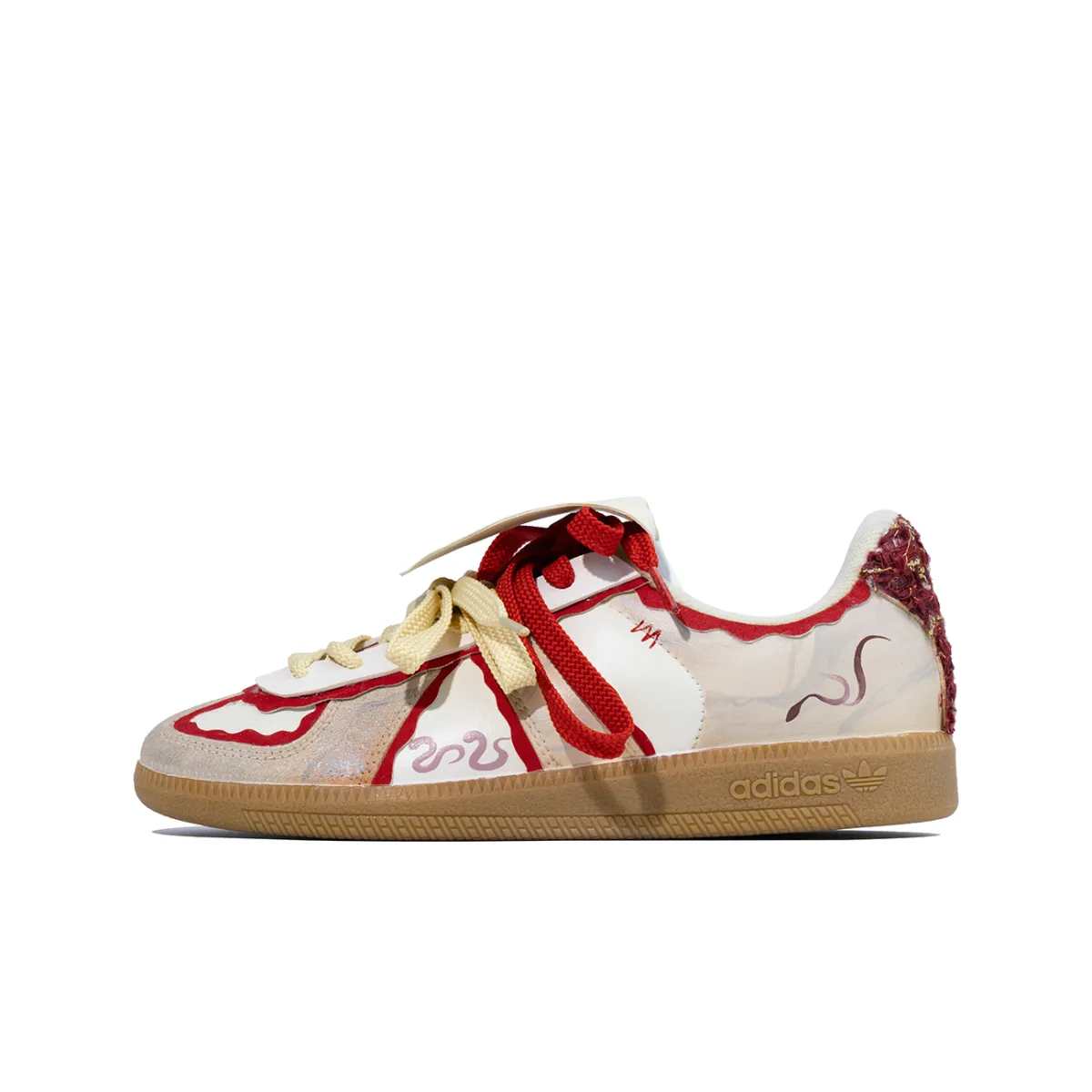 Adidas Originals BW Army Da Vinci Custom, Serpent Auspicious, Zhao Cai Jin Bao Slip Resistant Abrasion Resistant