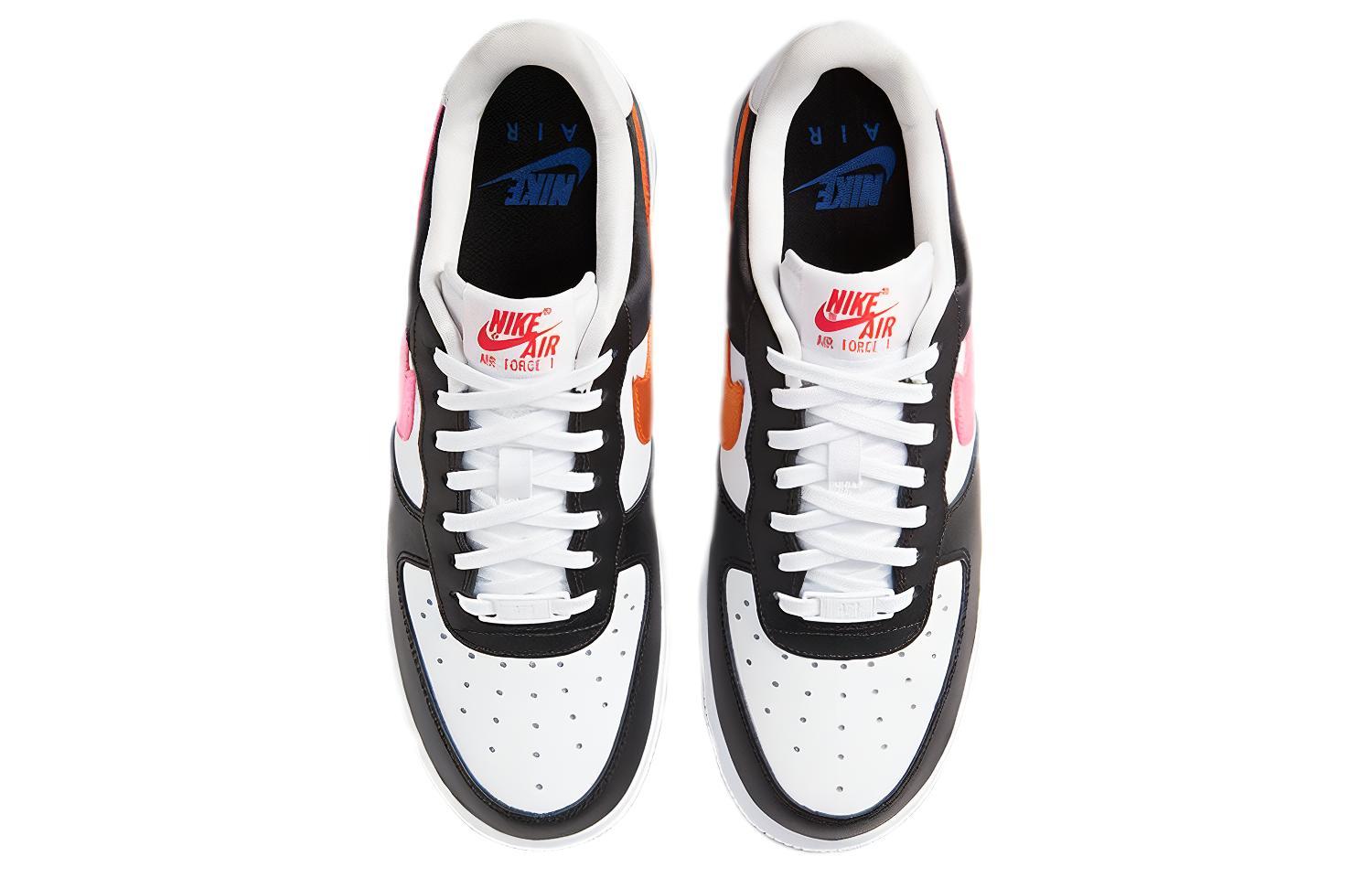 Женские кроссовки Nike Air Force 1 (черно-розово-белые) — Чёрныйрозовыйбелый — фото 4