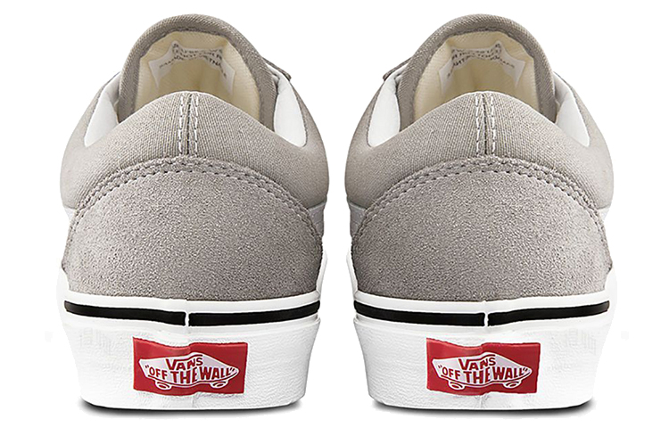 Кеды Vans Old Skool (бело-серый) — фото 5