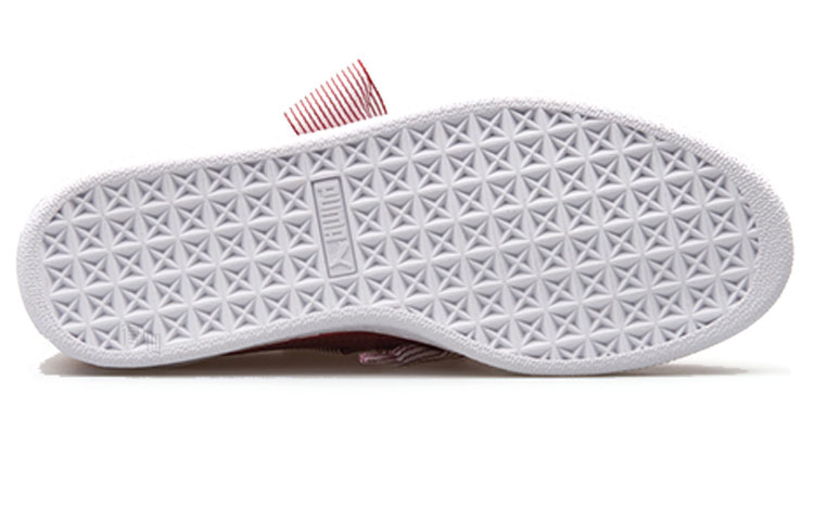 Женские кеды PUMA Basket Enzo Heart (красно-белый) — фото 5