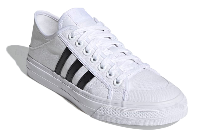 Кеды adidas originals NIZZA Collapsible Lo (бело-черный) — фото 3
