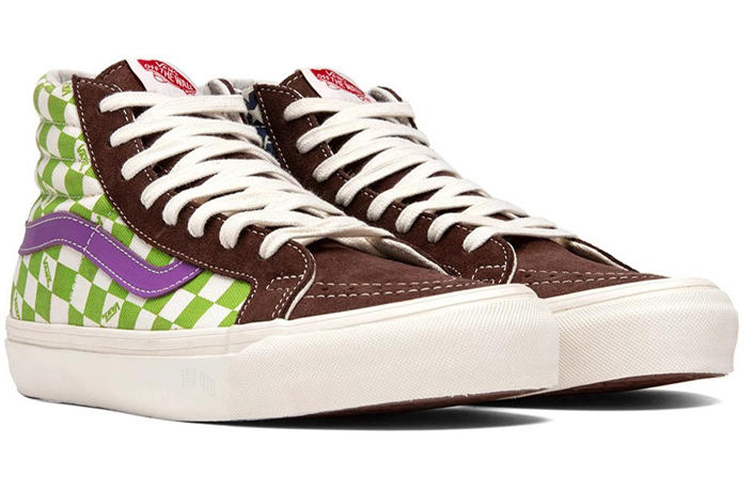 Кеды Vans SK8 Lx (коричнево-сине-зеленые) — фото 3
