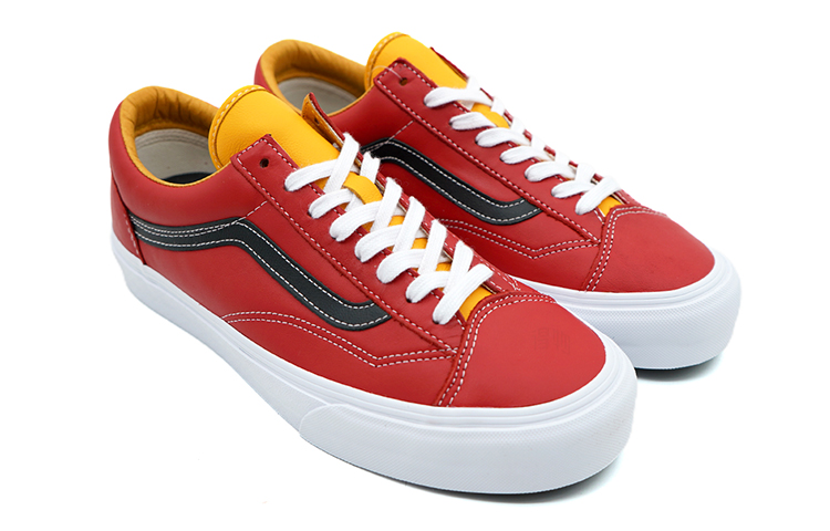 Кеды Vans Style 36 (красно-черные) — фото 3
